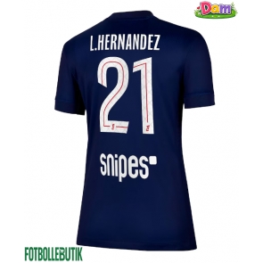 Paris Saint-Germain Lucas Hernandez #21 Hemmatröja Kvinnor 2025-26 Kortärmad